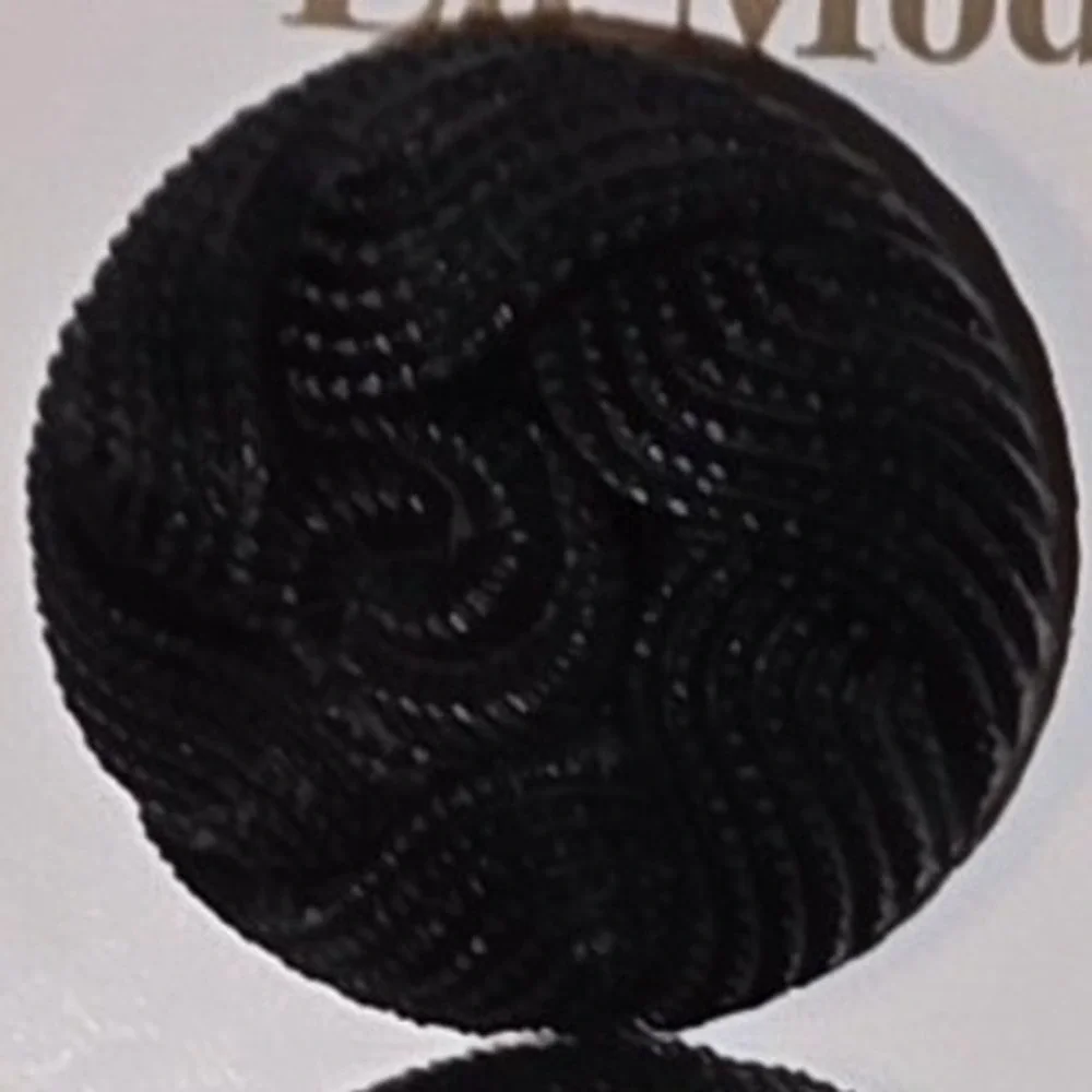 La Mode Buttons Black Textured Vintage Style Italian Made Mixed Sizes